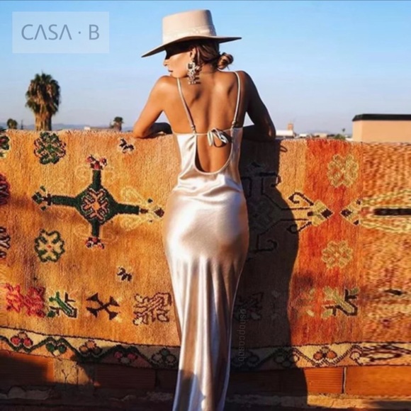 5⭐️CASA B | Adrienne Slip Dress in Champagne - Picture 12 of 12